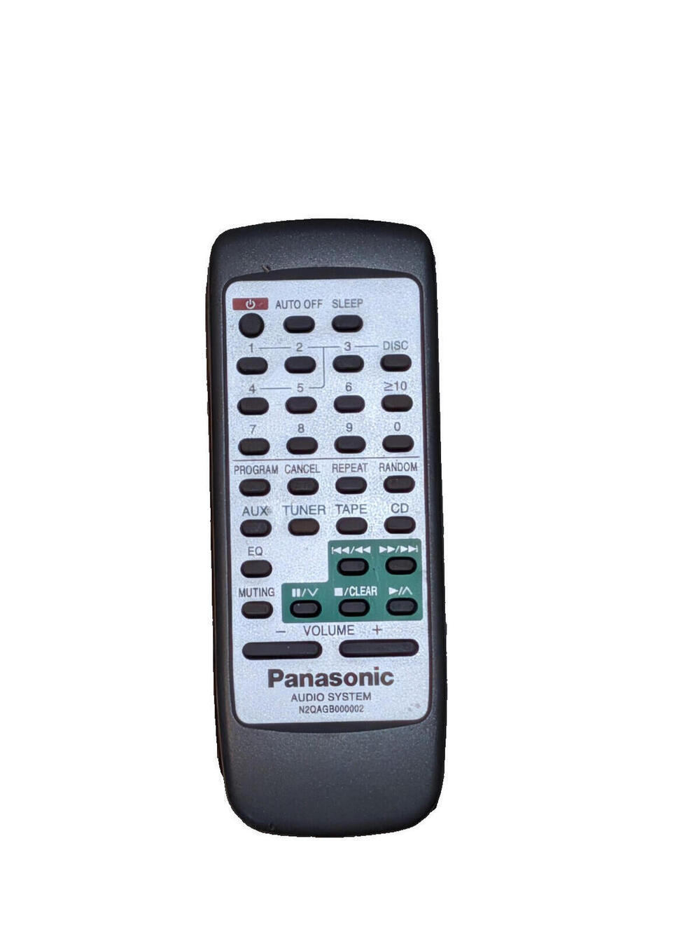 Panasonic N2QAGB000013 Audio  Replacement Remote Control Original N2QAGB000002